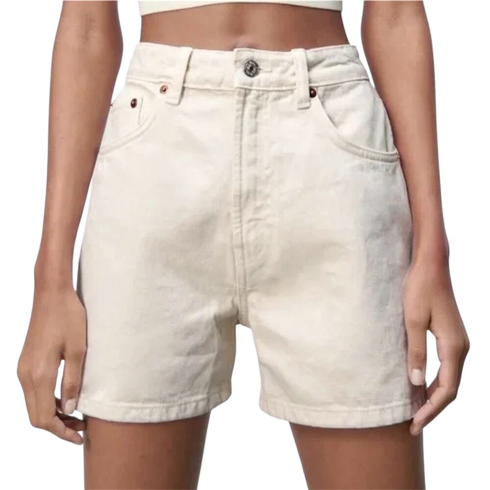 High-Rise Denim Women’s Shorts